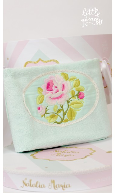 Trusou de botez pentru fete sau baieti modern, Pink & Mint 14